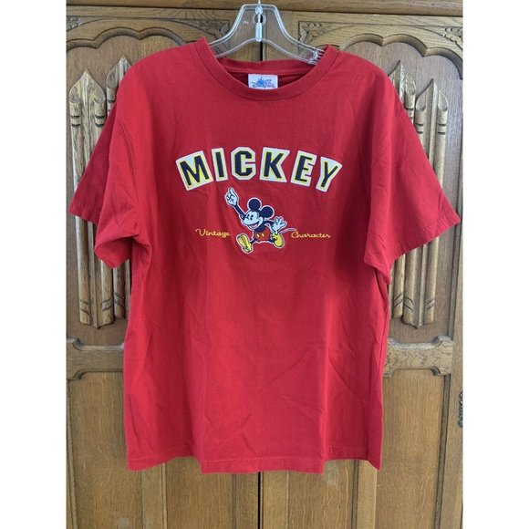 Disney Other - Vintage Mickey Character T shirt size L red
